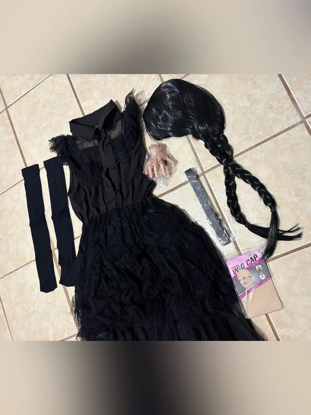 Wednesday Addams Costume Size (9/10) 160cm height Girl